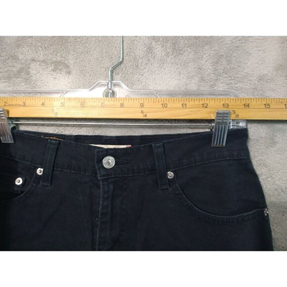 Levis 550 Jeans Womens 6 Short Black Denim Relaxed Boot Cut Western Cowgirl Y2K - Picture 3 of 8
